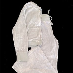 Aerie Velour Sweatsuit Set | Light Blue